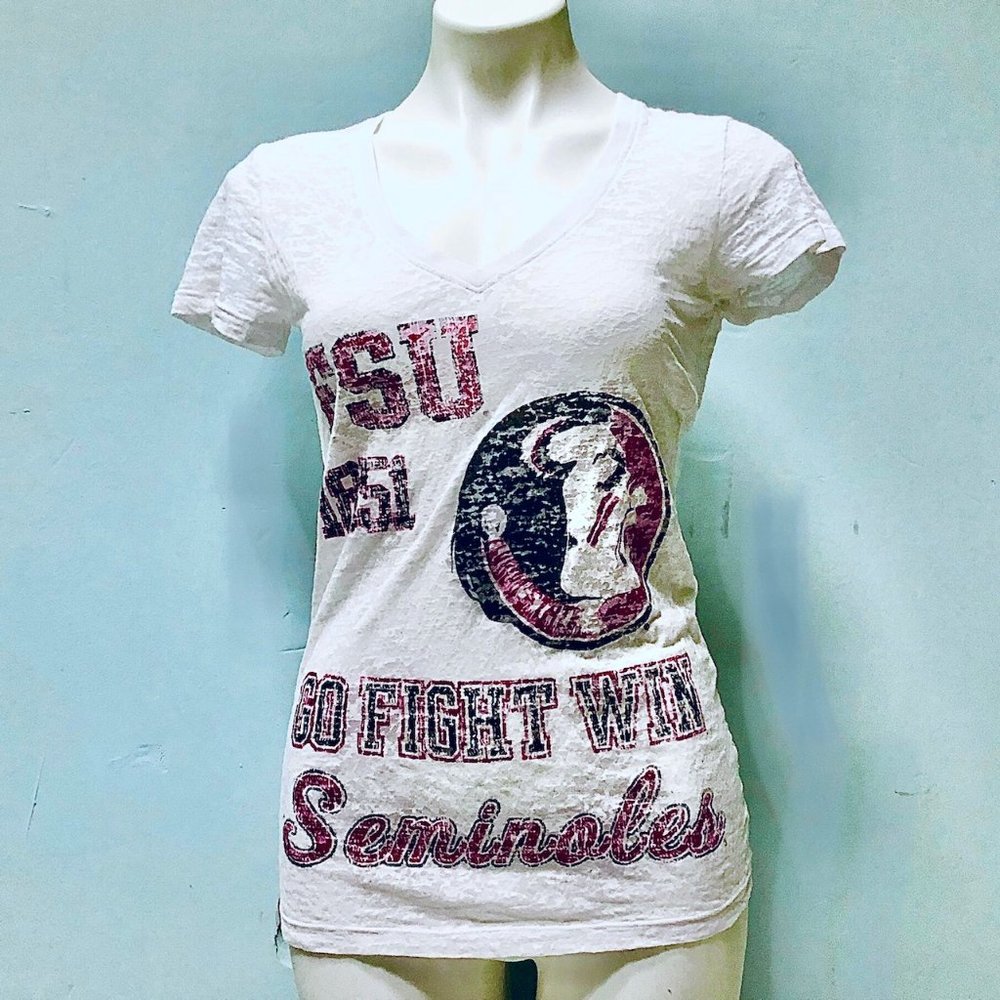 Florida State Seminole’s FSU V-Neck Tee Shirt - Soffe - New with Tags